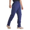 VEVOR FR Pants for Men, 9 oz 100% Cotton, Flame-Resistant Cargo Pants with Multi-Pockets and Elastic Waist, Reinforced Tear-proof Stitching, Ideal for Welding Work and Casual Wear, XXL Size, Dark Blue