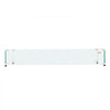 VEVOR Glass Wind Guard for Rectangular Fire Pit Table 30 x 14 x 7.5 Inch, 0.31 inch Thick and Sturdy Tempered Glass Panel with Hard Aluminum Corner Bracket & Rubber Feet, Easy to Assemble