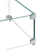 VEVOR Gas Fire Pit Wind Guard for Square Fire Table, 15 x 15 x 7 inch Clear Tempered Wind Guard for Firepits, 0.31 inch Thick Square Glass Shield, Glass Panel with Hard Corner Bracket & Feet