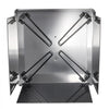 VEVOR Fire Pit Heat Deflector, 25.4x25.4x14.6 inch Square Outdoor Burner Cover, Stainless Steel Bonfire Camping Wood Burning, Push Heat Down and Out with 4 Foldable Legs & Carrying Handle
