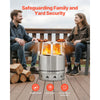 VEVOR Fire Pit Heat Deflector for Solo Stove Ranger, 20 inch Round for Wood Burning Fire Pit, 304 Stainless Steel Heat Diffuser, Detachable Burner Cover Camping Accessories