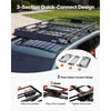 VEVOR Roof Rack Cargo Basket, 64 x 39 x 4 in, Heavy Duty Roof Top Carrier Basket with Folding Design, 200 lbs Capacity, All-Weather Easy-Install Car Top Luggage Holder, Universal Fit for SUV Truck Car