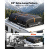 VEVOR Roof Rack Cargo Basket, 90 x 50 x 6 in, Heavy Duty Roof Top Carrier Basket with Waterproof Rooftop Bag, Ratchet Straps, 250 lbs Capacity, All-Weather Car Top Luggage Holder, for SUV Truck Car