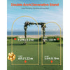 VEVOR Wedding Arch Backdrop Stand, 7.2FT & 6FT, Set of 2 Stand with Case Connection & Chassis Crossbar Design, Easy-to-Assemble Gold Stand with Premium Metal, Fit for Birthday, Celebration, Holiday