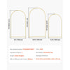 VEVOR Wedding Arch Backdrop Stand, Set of 3, Metal Stable Stand with Case Connection & Chassis Crossbar Design, Easy-to-Assemble Gold Stand with Premium Metal, Fit for Birthday, Celebration, Holiday