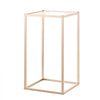 VEVOR Wedding Flower Stand, 10PCS 15.75-inch Column Flower Stand, Floral Stands with Acrylic Laminate, Gold Rectangular Floral Display Rack for Wedding, Party, Birthday, Home,  Gold Centerpiece Stands