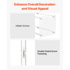 VEVOR Wedding Flower Stand, 10PCS 19.69-inch Column Flower Stand, Floral Stands with Acrylic Laminate, Cylindrical Cubic Floral Display Rack for Wedding, Party, Birthday, Home, Centerpiece Stands