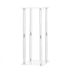VEVOR Wedding Flower Stand, 10PCS 19.69-inch Column Flower Stand, Floral Stands with Acrylic Laminate, Cylindrical Cubic Floral Display Rack for Wedding, Party, Birthday, Home, Centerpiece Stands