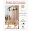 VEVOR Wedding Flower Stand, 10PCS 23.62-inch Column Flower Stand, Floral Stands with Metal Laminate, Rectangular Floral Display Rack for Wedding, Party, Birthday, Home, French Gold Stands