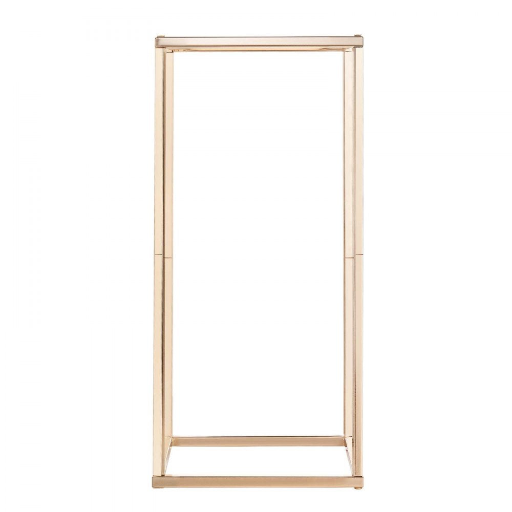 VEVOR Wedding Flower Stand, 10PCS 23.62-inch Column Flower Stand, Floral Stands with Metal Laminate, Rectangular Floral Display Rack for Wedding, Party, Birthday, Home, French Gold Stands