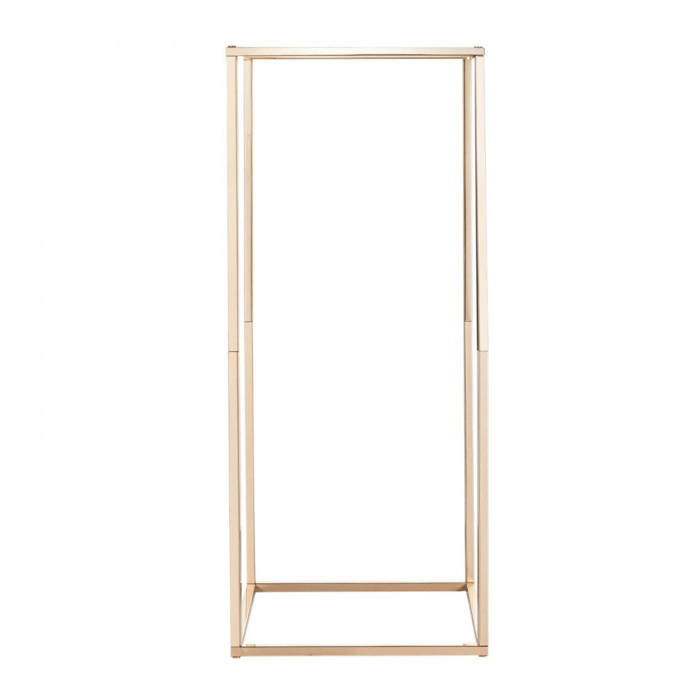VEVOR Wedding Flower Stand, 10PCS 23.62-inch Column Flower Stand, Floral Stands with Hidden Screw, Rectangular Cubic Floral Display Rack for Wedding, Party, Birthday, Home, French Gold Stands