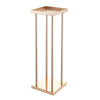 VEVOR Wedding Flower Stand, 10PCS 23.62-inch Column Flower Stand, Floral Stands with Metal Laminate, Cylindrical Cubic Floral Display Rack for Wedding, Party, Birthday, Home, French Gold Stands
