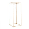 VEVOR Wedding Flower Stand, 10PCS 23.62-inch Column Flower Stand, Floral Stands with Acrylic Laminate, Rectangular Floral Display Rack for Wedding, Party, Birthday, Home, French Gold Stands