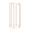 VEVOR Wedding Flower Stand, 10PCS 23.62-inch Column Flower Stand, Floral Stands with Acrylic Laminate, Hexagonal Cubic Floral Display Rack for Wedding, Party, Birthday, Home, French Gold Stands