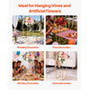 VEVOR Wedding Flower Stand, 10PCS 31.5-inch Column Flower Stand, Floral Stands with Hidden Screw, Rectangular Cubic Floral Display Rack for Wedding, Party, Birthday, Home, French Gold Stands