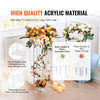 VEVOR 2PCS 31.5inch High Wedding Flower Stand, With Acrylic Laminate,Acrylic Vase Column Geometric Centerpiece Stands, Floral Display Rack for T-Stage Events Reception, Party Decoration Home