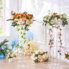 VEVOR 2PCS 31.5inch High Wedding Flower Stand, With Acrylic Laminate,Acrylic Vase Column Geometric Centerpiece Stands, Floral Display Rack for T-Stage Events Reception, Party Decoration Home