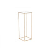VEVOR 10PCS 31.5inch High Wedding Flower Stand, With Acrylic Laminate,Metal Vase Column Geometric Centerpiece Stands, Gold Rectangular Floral Display Rack for Events Reception, Party Decoration