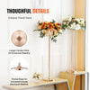 VEVOR 4PCS 35.43inch Tall Crystal Wedding Flowers Stand, Luxurious Centerpieces Flower Vases Crystal Gold Vase Metal, Perfect for T-stage Wedding Party Ceremony Dinner Event Hotel Home Decor
