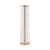 VEVOR 4PCS 35.43inch Tall Crystal Wedding Flowers Stand, Luxurious Centerpieces Flower Vases Crystal Gold Vase Metal, Perfect for T-stage Wedding Party Ceremony Dinner Event Hotel Home Decor