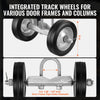VEVOR Sliding Gate Kit, 6” Rolling Gate Hardware Kit, Universal Sliding Gate Rollers Track Wheels, Heavy Duty Sliding Gate Guide Roller for Sliding Gates and Rolling Door,600 lbs Max. Load,Black