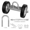 VEVOR Sliding Gate Kit, 6” Rolling Gate Hardware Kit, Universal Sliding Gate Rollers Track Wheels, Heavy Duty Sliding Gate Guide Roller for Sliding Gates and Rolling Door,600 lbs Max. Load,Black