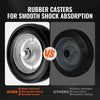 VEVOR Sliding Gate Kit, 6” Rolling Gate Hardware Kit, Universal Adjustable Sliding Gate Rollers Track Wheels, Heavy Duty Sliding Gate Guide Roller for Sliding Gates and Rolling Door,600lbs Load,Black