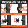 VEVOR Sliding Gate Kit, Rolling Gate Hardware Kit w/ H-Shaped Wheel Groove for Cantilever Sliding Gates and Rolling Door, Sliding Gate Rollers w/ 4 Track Wheels, Heavy Duty Sliding Roller,Black