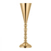 VEVOR 20 PCS Wedding Flower Vase, 16.9 in Tall Trumpet Flower Table Centerpieces, Banquet Vases Easy Installation, Electroplated Versatile Arrangement Stand for Party Events Home Decor Reception, Gold