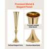 VEVOR 12 PCS Wedding Flower Vase, 21.7 in Tall Trumpet Flower Table Centerpieces, Banquet Vases Easy Installation, Electroplated Versatile Arrangement Stand for Party Events Home Decor Reception, Gold