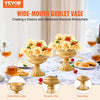 VEVOR 10PCS 16cm/6.3” Tall Wedding Flower Vase, Metal Wedding Centerpiece, Gold Floral Arrangement Stand Display Rack for Tables Wedding Dinner Party, Anniversary Ceremony Birthday Event Decor