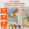 VEVOR 12PCS 49cm/19.3” Tall Crystal Wedding Flower Stand, Metal Wedding Centerpiece Vase, Gold Flower Holders Floral Display Rack for Tables Wedding Dinner Party, Ceremony Birthday Event Decor