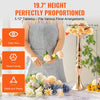 VEVOR 24PCS 50cm/19.7” Tall Wedding Flower Vase, Metal Wedding Centerpiece, Gold Floral Arrangement Stand Display Rack for Tables Wedding Dinner Party, Anniversary Ceremony Birthday Event Decor
