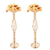VEVOR 20PCS 58cm/22.83” Tall Wedding Flower Vase, Metal Wedding Centerpiece, Gold Floral Arrangement Stand Display Rack for Tables Wedding Dinner Party, Anniversary Ceremony Birthday Event Decor