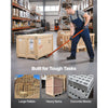 VEVOR Prylever Bar, 6600 lbs Weight Capacity, 56 Inch Carbon Steel Handle Lever Dolly, Pry Lever Bar with Wheels for Large Pallets, Heavy Items, Concrete Blocks, Heavy Duty Equipment Handling, 2 Pack