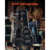 VEVOR Electric Guitar Hard Case, 41.34 in Gourd-Shaped Guitar Hard Case, With Lock Latch Keys Handle, PVC Padding Soft Lining Water-Resistant Hard Shell Guitar Case, for 39 in LES Paul Guitars, Black
