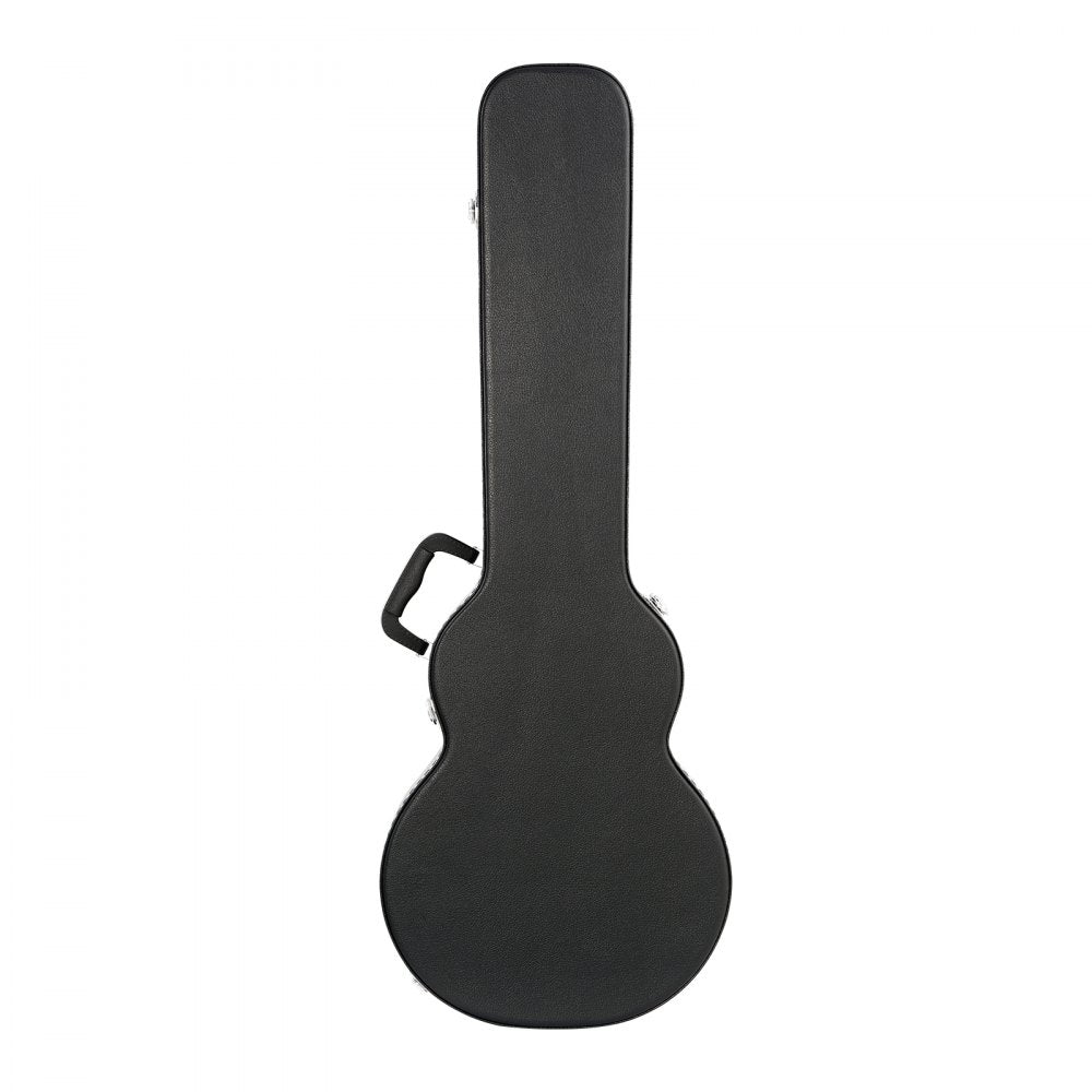 VEVOR Electric Guitar Hard Case, 41.34 in Gourd-Shaped Guitar Hard Case, With Lock Latch Keys Handle, PVC Padding Soft Lining Water-Resistant Hard Shell Guitar Case, for 39 in LES Paul Guitars, Black