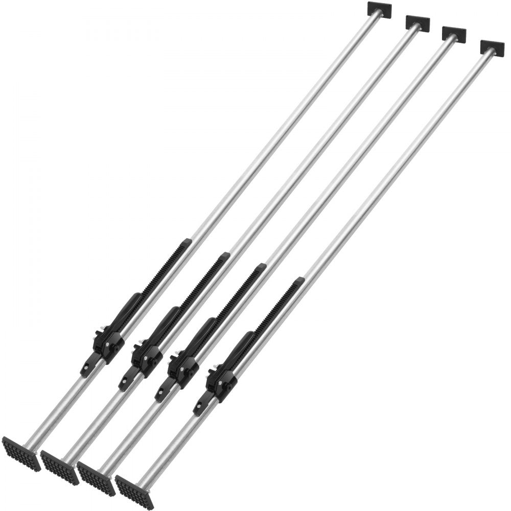 VEVOR Cargo Bar, Cargo Bar Adjustable from 89" to 104", Heavy-duty Steel Cargo Stabilizer Bar with 309 lbs Capacity, Truck Bed Load Bar for Truck Bed, Trailer, Semi Trailer (4 pcs)