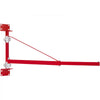 VEVOR Electric Hoist Support Arm, 1320 lbs Max Load Capacity, Electric Hoist Holder Swing Arm with Pole, Steel Hoist Frame, 180° Swivel Scaffold Hoist Lifting Arm, Winch Hoist Arm for Workshop, Garage