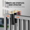 VEVOR Sliding Gate Kit, 6” Rolling Gate Hardware Kit with L-Bracket, Universal Adjustable Sliding Gate Rollers, Heavy Duty Sliding Gate Guide Roller for Sliding Gates and Rolling Door,Black