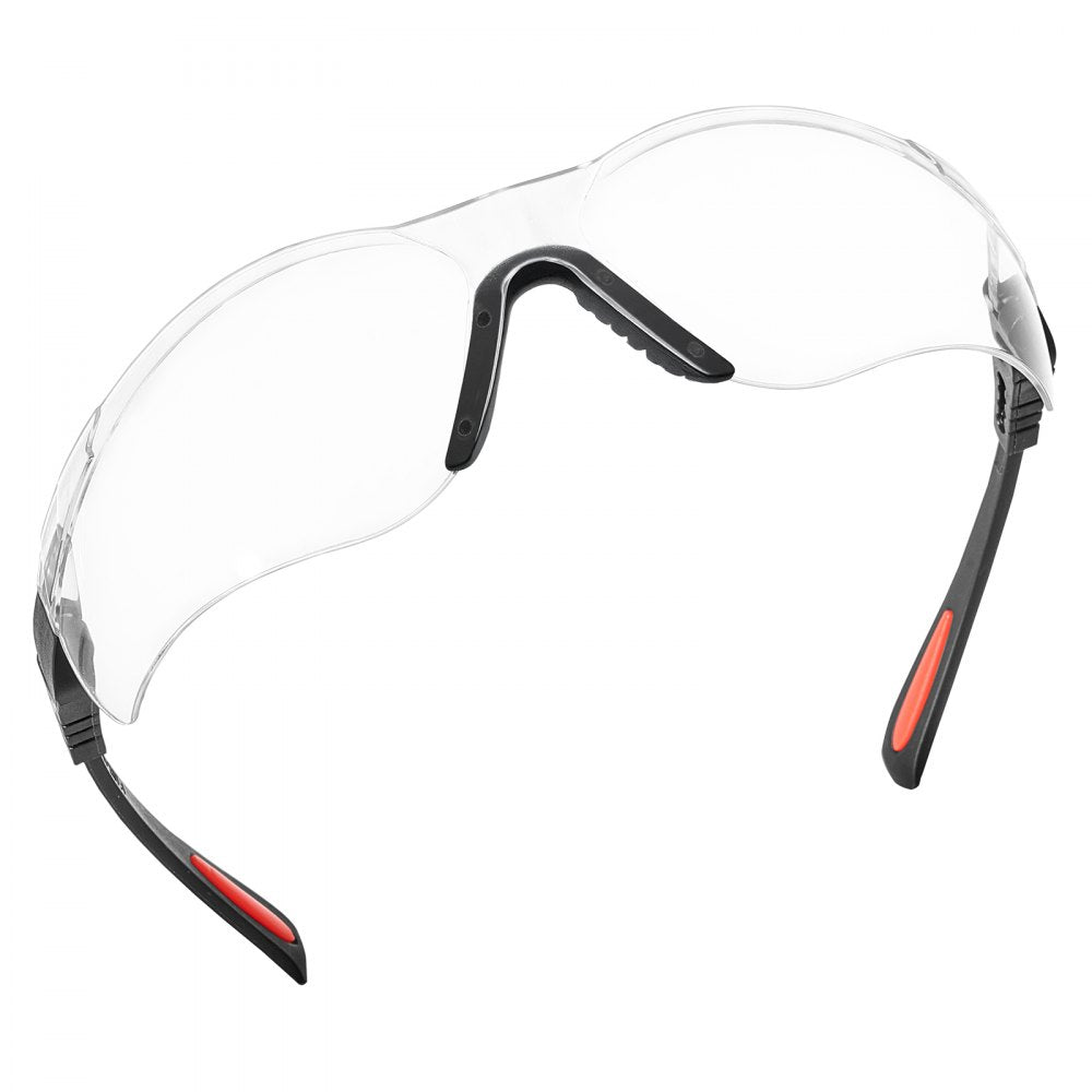 VEVOR Safety Glasses, Anti-Fog and Scratch-Resistant Clear Lens, Safety Goggles with Adjustable Length and Angle, ANSI Z87.1+ Impact-Resistant Protective Eye Goggles, for Work, Lab & Construction