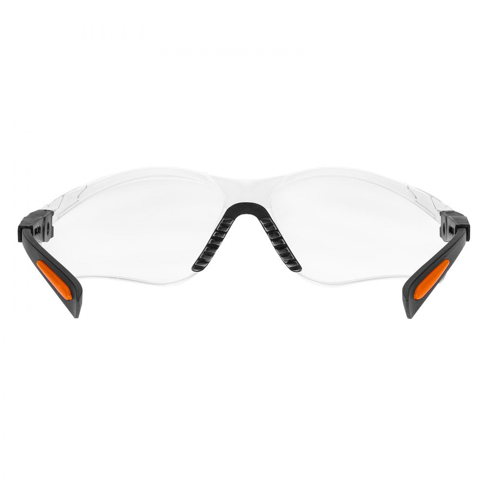 VEVOR Safety Glasses, Anti-Fog and Scratch-Resistant Clear Lens, Safety Goggles with Adjustable Length and Angle, ANSI Z87.1+ Impact-Resistant Protective Eye Goggles, for Work, Lab & Construction