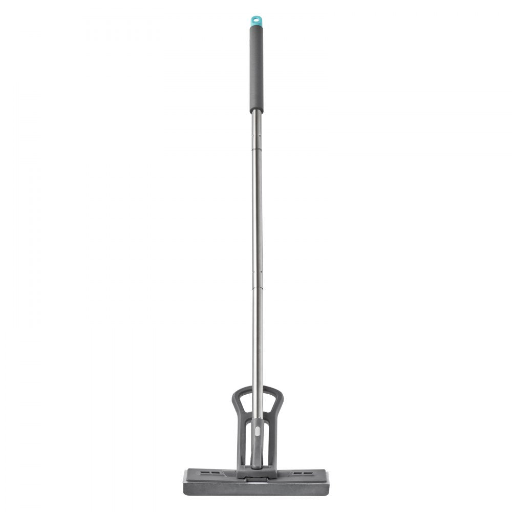 VEVOR Sponge Mop, High-Density PU Sponge Mop with 1 Pcs Sponge Mop Replacement , Easy to Squeeze Sponge Mop with Hook & Loop for Head Change, Fit for Various Floors’ Cleaning