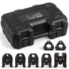 VEVOR 7PCS VUS Pressing Kit with 4 Press Jaws, 2 Press Rings & 1 Actuator, Fits 1/2" to 2" Copper Pipes, Compatible with ProPress, Work with 32KN Standard & Extended Press Tools for 180°  Operation