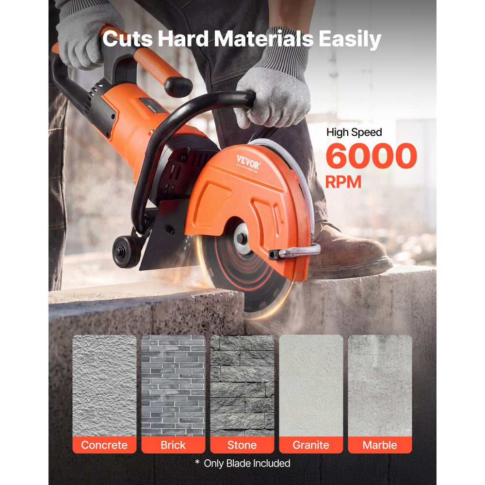 VEVOR Diamond Blades 12 inch, 3-Pack Concrete Saw Blade Set, 1 in Arbor, High-Hardness Diamond Segments, 65Mn Steel Core, Dry Wet Cutting, Clean Edges for Concrete, Masonry, Brick, Stone, Granite