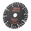 VEVOR Diamond Blades 5.24 inch, 5-Pack Wall Chaser Saw Blade Cutting Blade, 0.79 in Arbor, High-Hardness Diamond Segments, 65Mn Steel Core, Dry Wet Cutting, Clean Edges for Concrete Brick Stone Cement