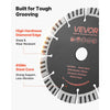 VEVOR Diamond Blades 6.3 inch, 5-Pack Wall Chaser Saw Blade Cutting Blade, 0.87 in Arbor, High-Hardness Diamond Segments, 65Mn Steel Core, Dry Wet Cutting, Clean Edges for Concrete Brick Stone Cement