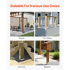 VEVOR 4x4 Post Base 10 Pcs, Inner Size 3.53x3.56inch/89.6x90.5mm Concrete Post Anchor, Heavy-Duty Zinc-Plated Carbon Steel Posts Brackets with 1 Inch Standoff Elevation, for Concrete Pergolas Patios