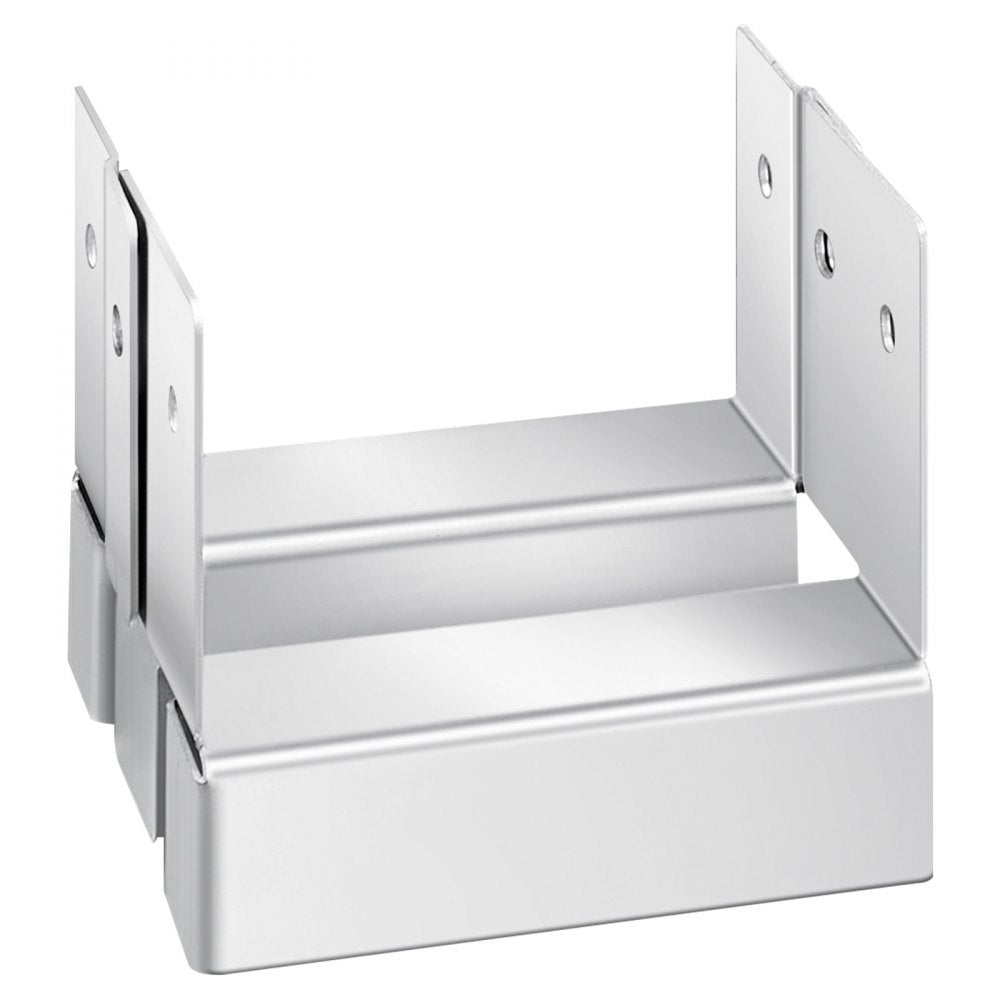 VEVOR 4x4 Post Base 10 Pcs, Inner Size 3.53x3.56inch/89.6x90.5mm Concrete Post Anchor, Heavy-Duty Zinc-Plated Carbon Steel Posts Brackets with 1 Inch Standoff Elevation, for Concrete Pergolas Patios