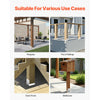 VEVOR 6x6 Post Base 10 Pcs, Inner Size 5.49x5.57inch/139.5x141.5mm Concrete Post Anchor, Heavy-Duty Zinc-Plated Carbon Steel Posts Brackets with 1 Inch Standoff Elevation, for Concrete Pergolas Patio